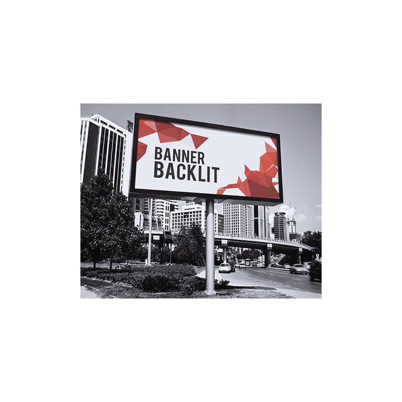 Banner backlit