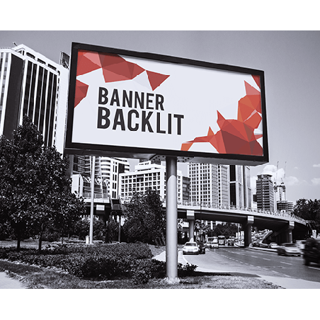 Banner backlit